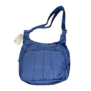 TRAVELON ~ Blue Anti-Theft RFID Handbag Purse ~ NEW WITH TAGS